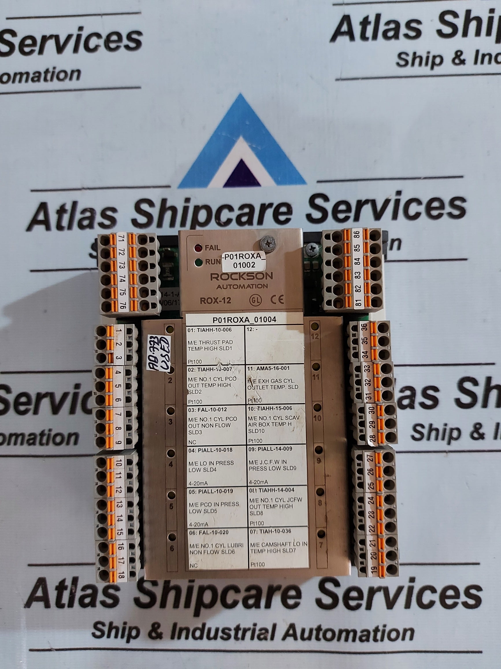 ROCKSON AUTOMATION ROX-12 RELAY OUTPUT EXTENSION MODULE M002-2-F_M001243